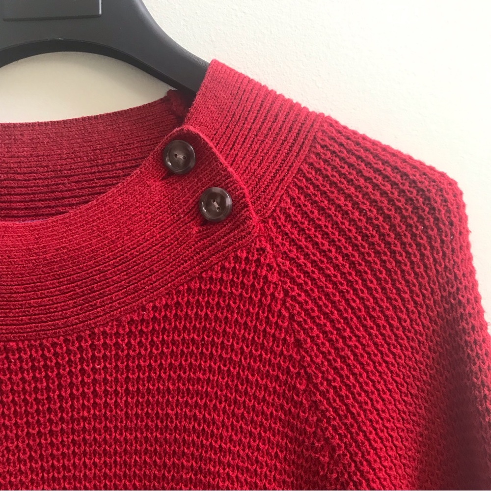 Pendleton Red Pull Over Knit Sweater Size Medium. - image 3